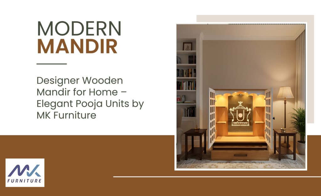 Designer Wooden Mandir for Home