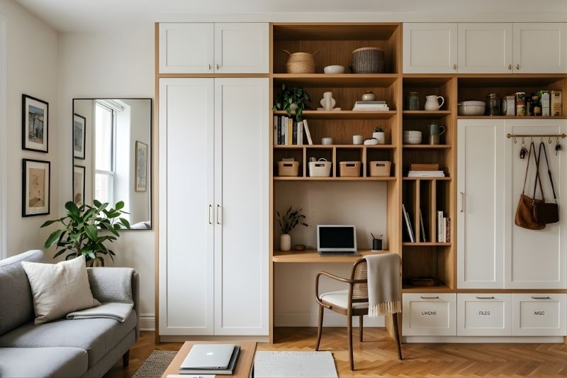 built in storage cabinet ideas for small homes