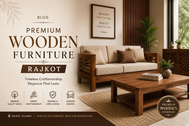 premium wooden furniture Rajkot