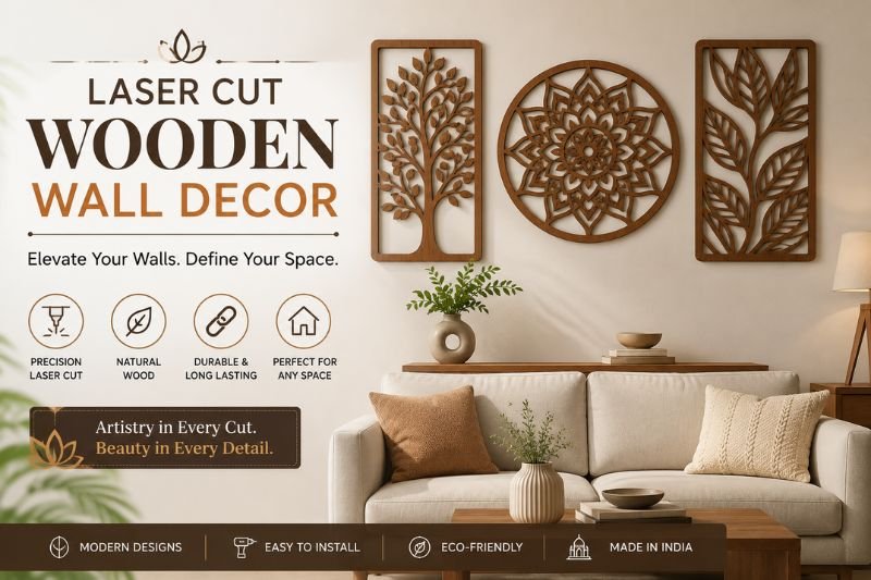 Laser Cut Wooden Wall Decor