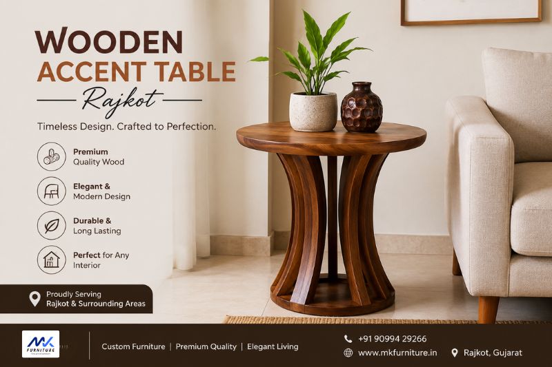 wooden accent table Rajkot