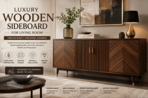 Luxury Wooden Sideboard for Living Room