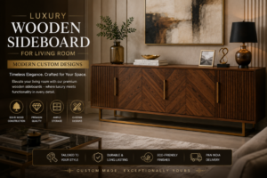 Luxury Wooden Sideboard for Living Room Modern Custom Designs