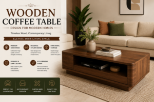 Wooden Coffee Table Design for Modern Homes