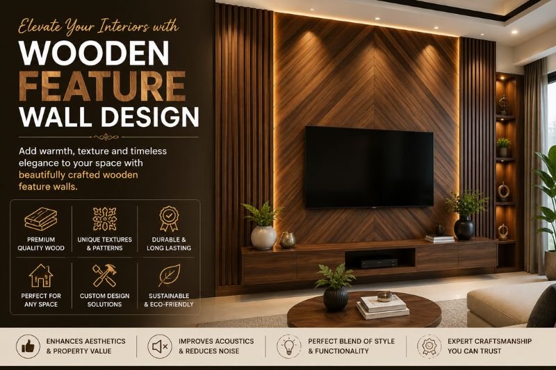 Wooden Feature Wall Design