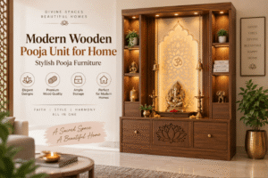 Modern Wooden Pooja Unit for Home Stylish Pooja Furniture mkfunriture