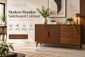 Modern Wooden Sideboard Cabinet for Home