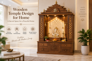 Wooden Temple Design for Home