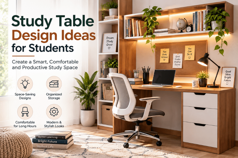 study table design ideas for students